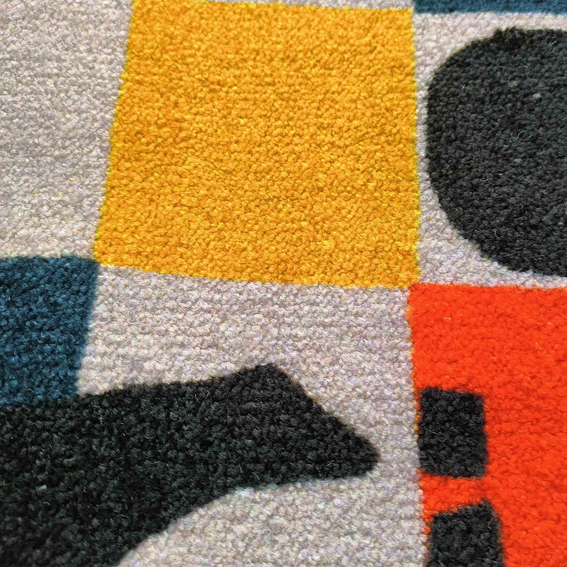 Square Collage Flannel Door Mat by Liz Gamberg Studio from US