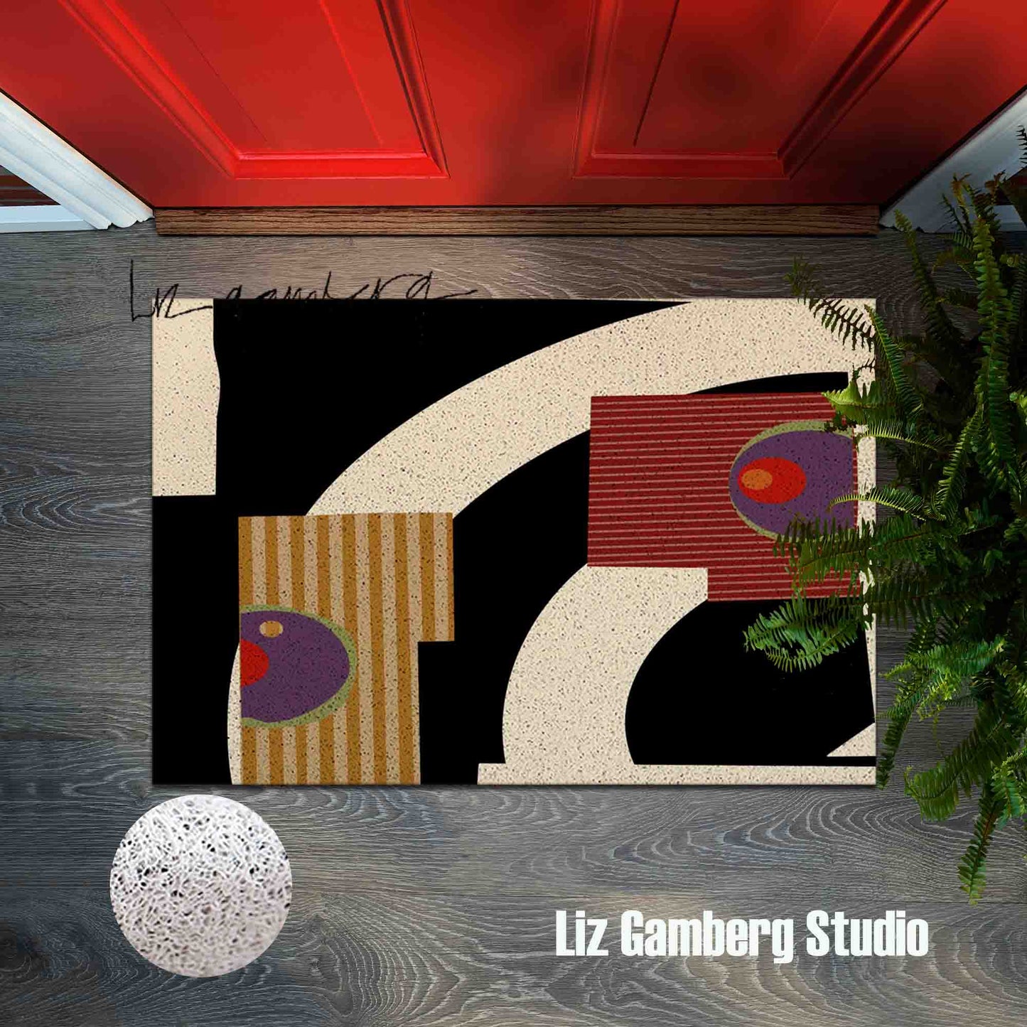 Day+11 sm PVC Coil Door Mat by Liz Gamberg Studio from US