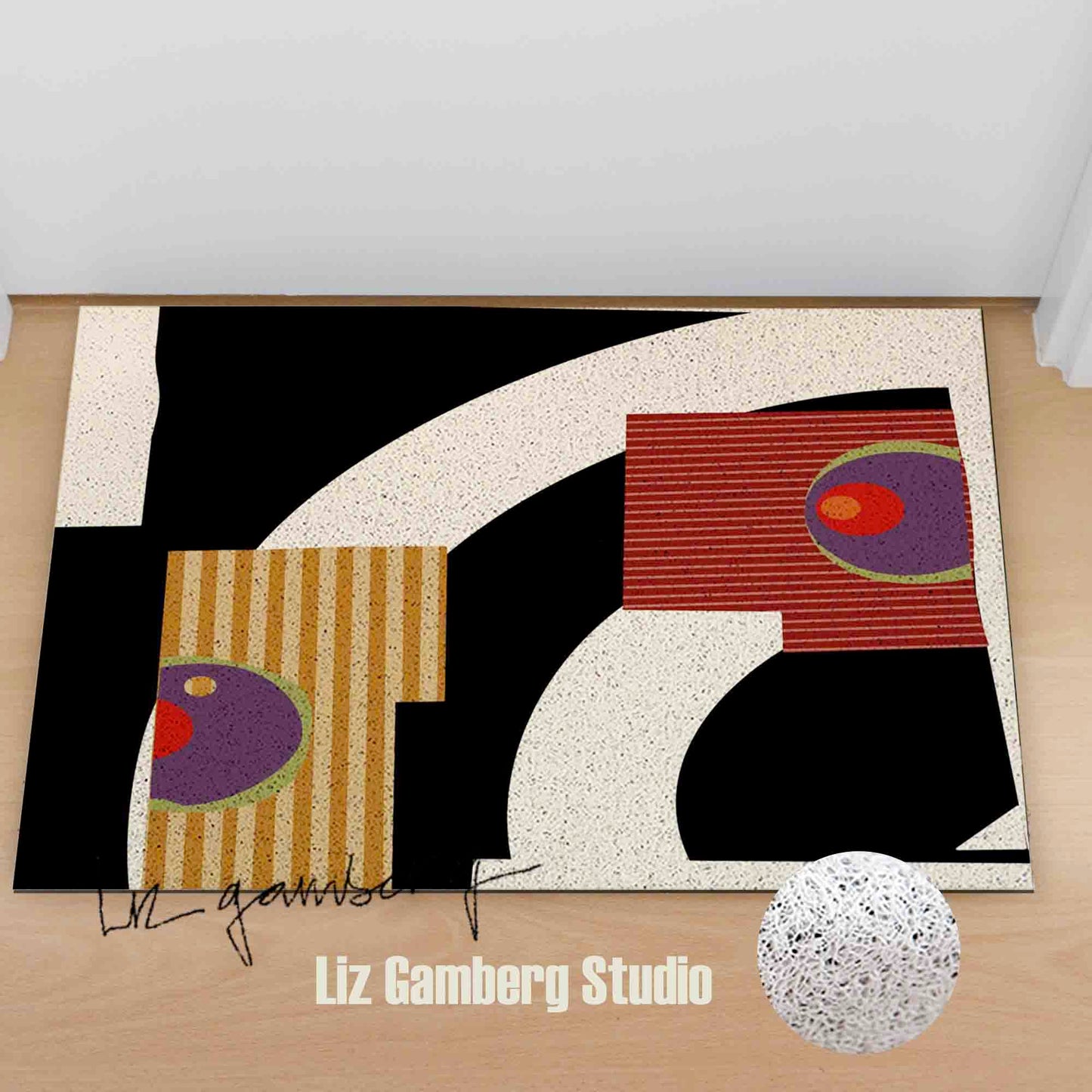 Day+11 sm PVC Coil Door Mat by Liz Gamberg Studio from US