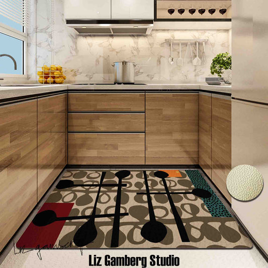 Day+15 sm Kitchen Mat by Liz Gamberg Studio from US