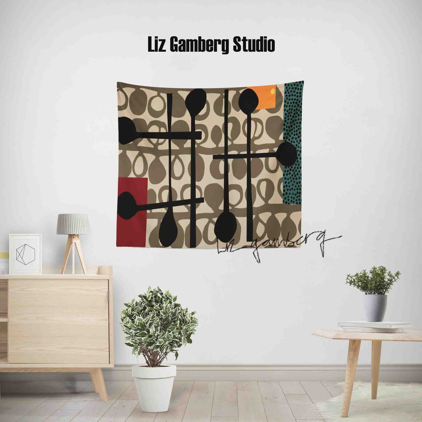 Day+15 sm Tapestry by  Liz Gamberg Studio from US