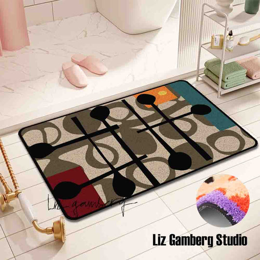 Day+15 sm Tufted Bathmat by Liz Gamberg Studio from US