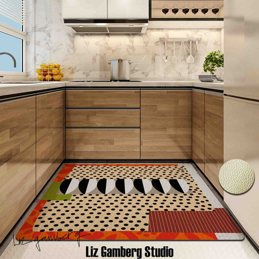 Day+18 sm Kitchen Mat by Liz Gamberg Studio from US