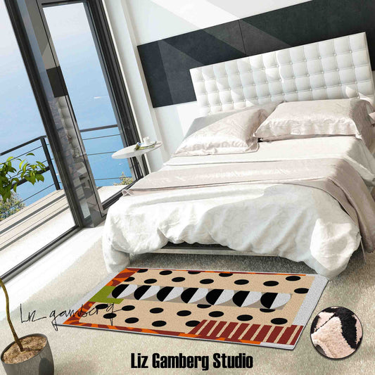 Day+18 sm Tufted Bedroom Runner by Liz Gamberg Studio from US