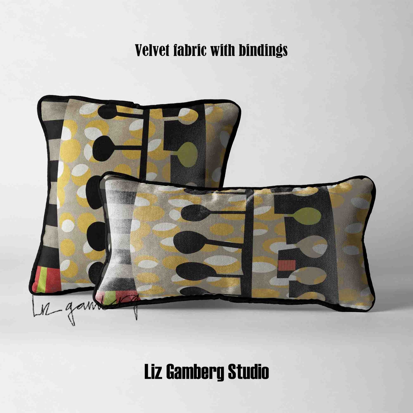 Day+19 sm Velvet | Linen Cotton | Satin Throw Pillow Covers without Inserts by  Liz Gamberg Studio from US