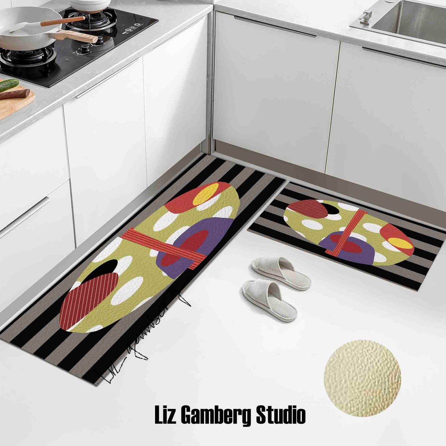 Day+27 sm Kitchen Mat by Liz Gamberg Studio from US