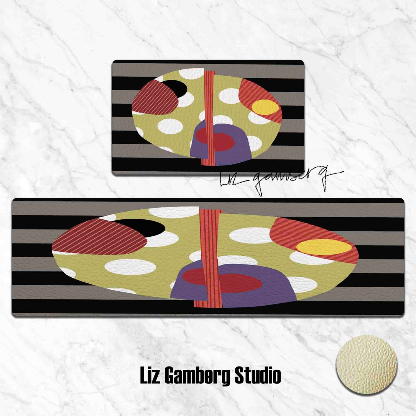 Day+27 sm Kitchen Mat by Liz Gamberg Studio from US