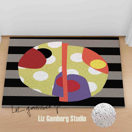 Day+27 sm PVC Coil Door Mat by Liz Gamberg Studio from US