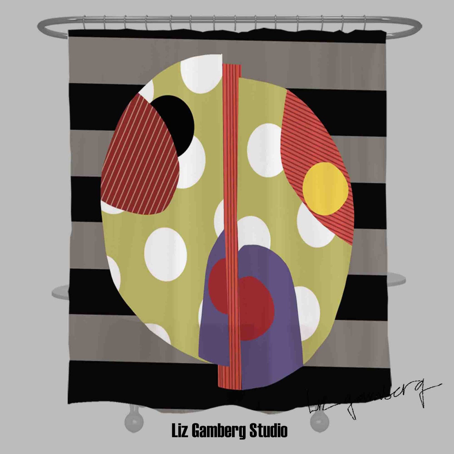 Day+27 sm Shower Curtain by Liz Gamberg Studio from US