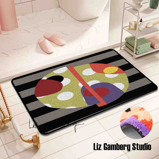 Day+27 sm Tufted Bathmat by Liz Gamberg Studio from US