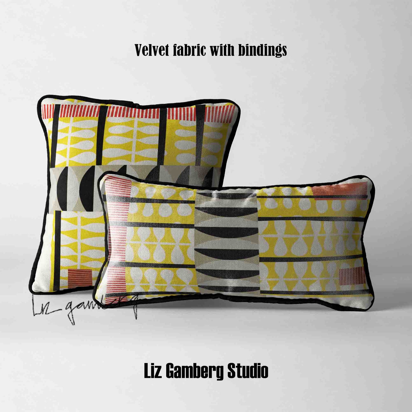 Day+7 sm Velvet | Linen Cotton | Satin Throw Pillow Covers without Inserts by  Liz Gamberg Studio from US