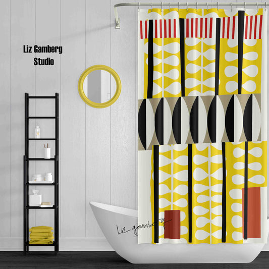 Day+7 sm Shower Curtain by Liz Gamberg Studio from US