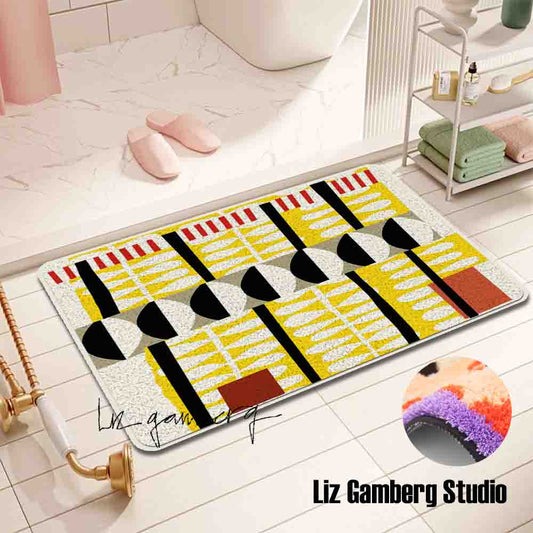 Day+7 sm Tufted Bathmat by Liz Gamberg Studio from US