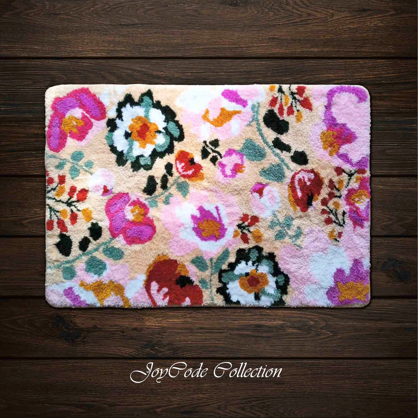 JoySwallow Flower Garden in Summer Bathmat Tufted Bathmat Rug Area Rug Bedroom Rugs