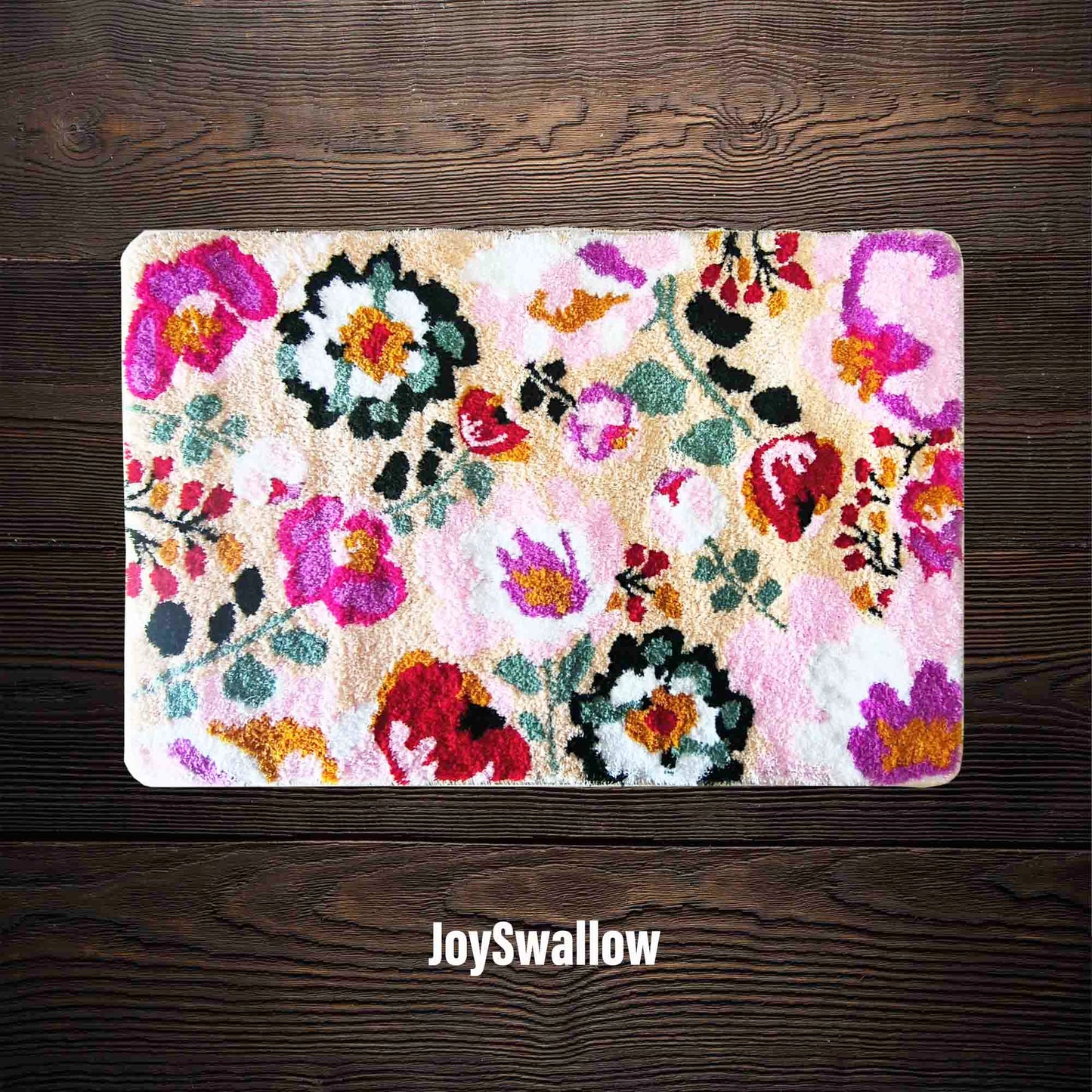 JoySwallow Flower Garden in Summer Bathmat Tufted Bathmat Rug Area Rug Bedroom Rugs