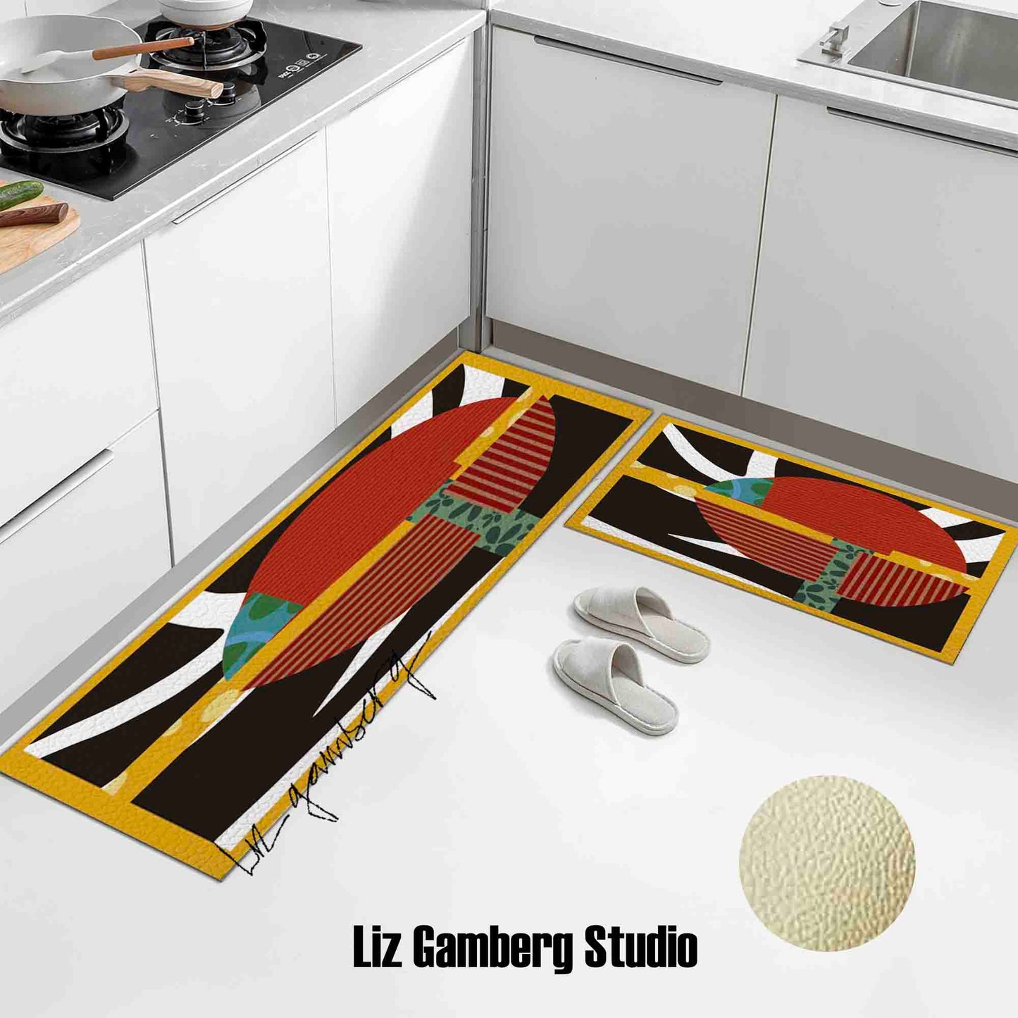 Intersection Kitchen Mat by Liz Gamberg Studio from US