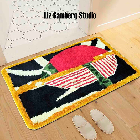 Intersection Tufted Bathmat by Liz Gamberg Studio from US