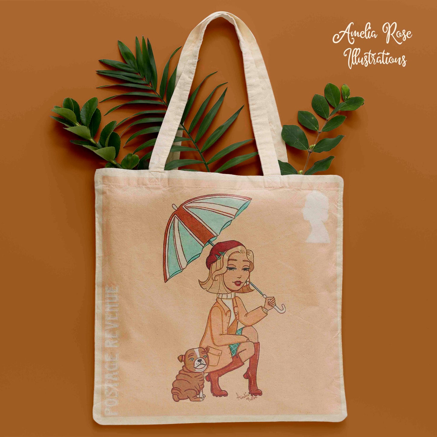 Rainy Days Tote Bag by AmeliaRose Illustrations from UK