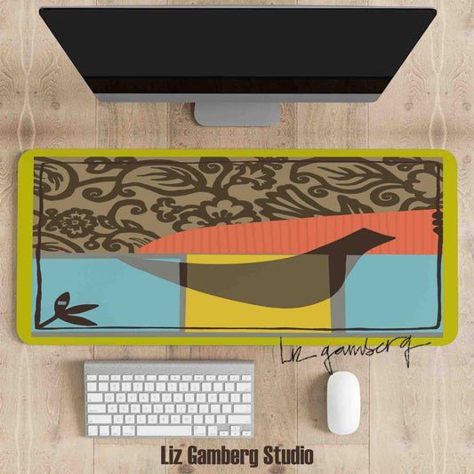 Solo Bird Mouse Pad by Liz Gamberg Studio from US