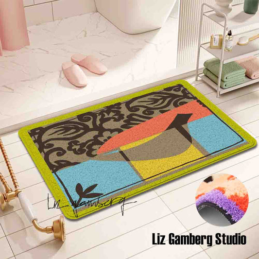 Solo Bird Tufted Bathmat by Liz Gamberg Studio from US