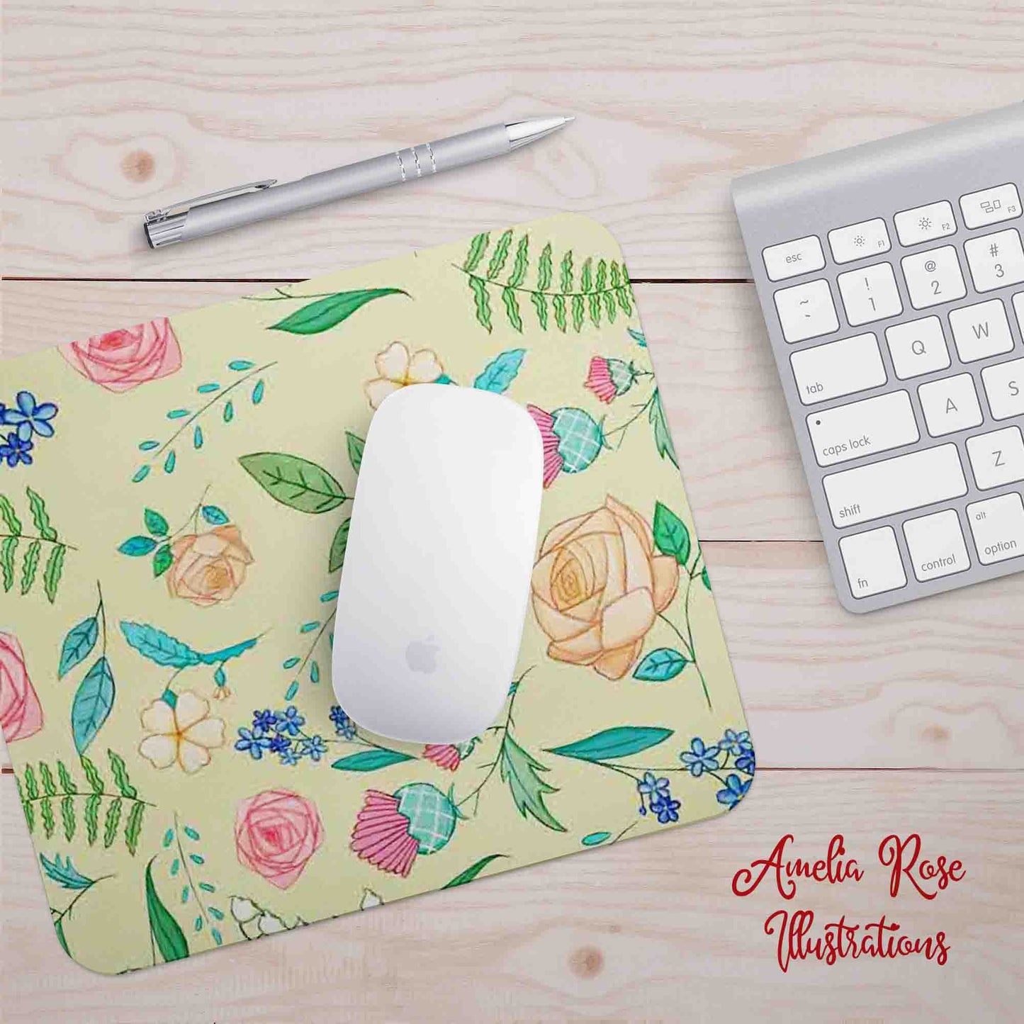 The English Garden Mousepad by AmeliaRose Illustrations from UK