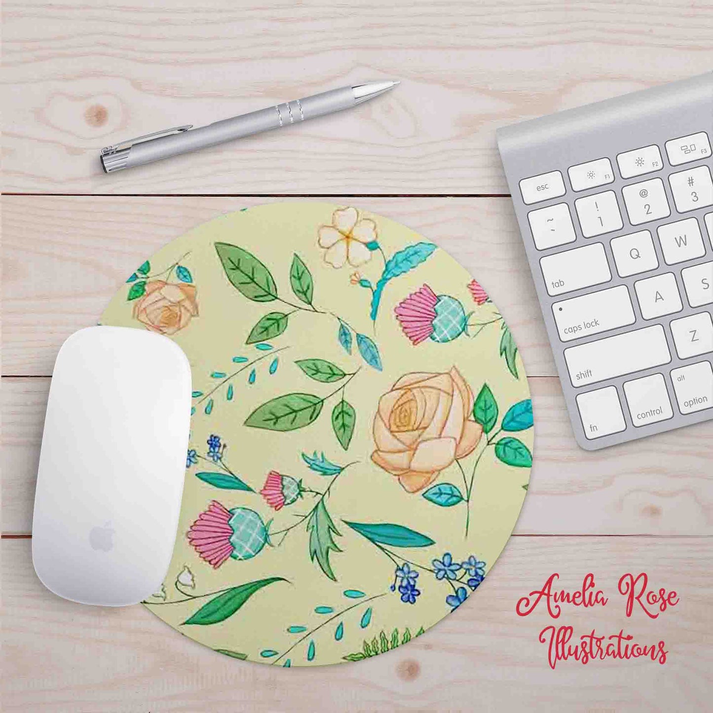 The English Garden Mousepad by AmeliaRose Illustrations from UK